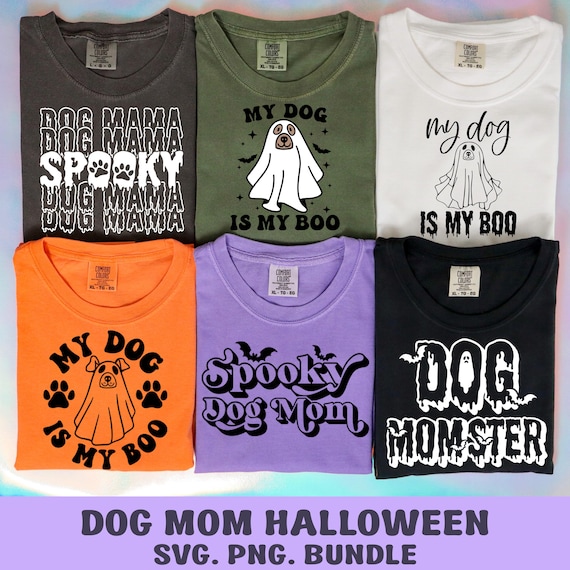 Halloween Dog Mom SVG PNG Bundle, Dog Mom Svg, Halloween Dog Svg, Dog Halloween Shirt Svg, Fur Mama Halloween Svg, Dog Halloween Shirt Svg