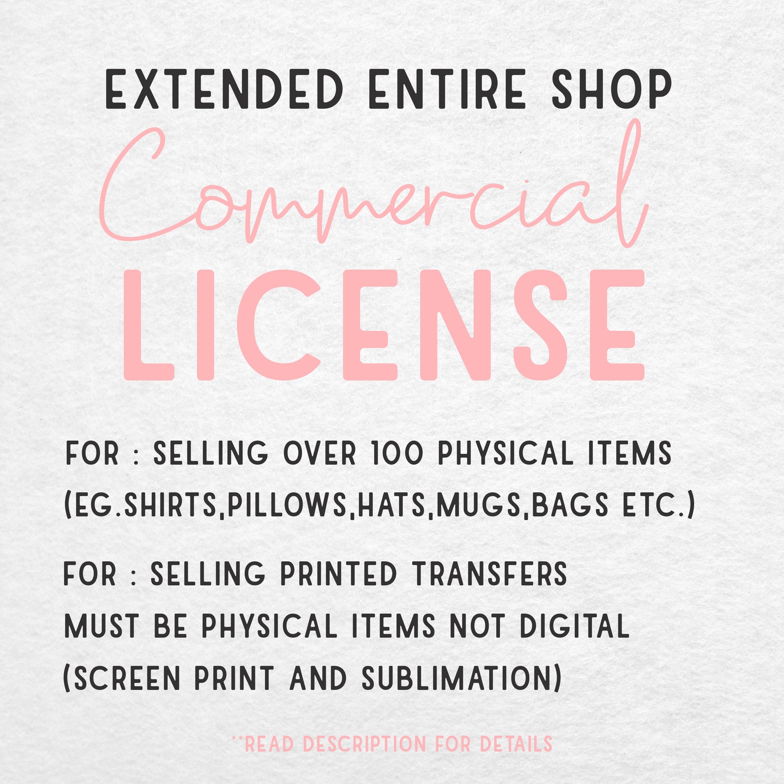 SVG Commercial License Extended License SVG Unlimited Uses - Etsy