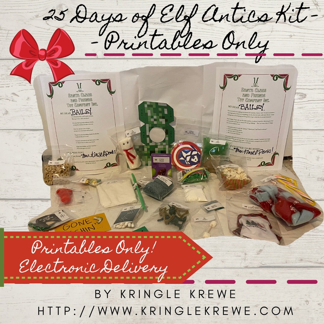 25 Days of Elf Antics PRINTABLES ONLY Electronic