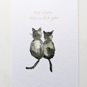 Postkarte „wie schön, dass es dich gibt“ | Geburtstagskarte Grußkarte Lieblingsmensch Karte Wertschätzung du bist tolle Freundin Mama