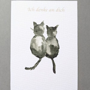 Postkarte "Ich denke an dich" | Geburtstagskarte, Grußkarte für einen Freund, Dankeskarte, Karte für Mama