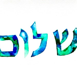 Grußkarte Aquarell Original nicht drucken 7 "x 5"
