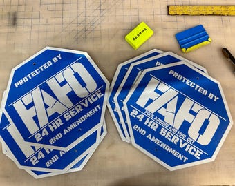 FAFO reflective signs