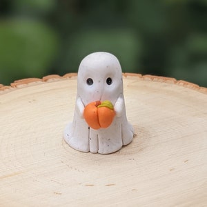 Peachy Boo Ghost Mini Handmade Figure