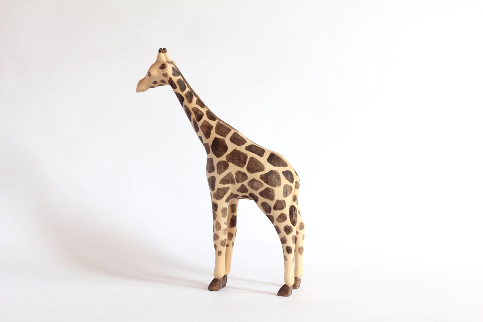Wooden giraffe hand carved Etsy