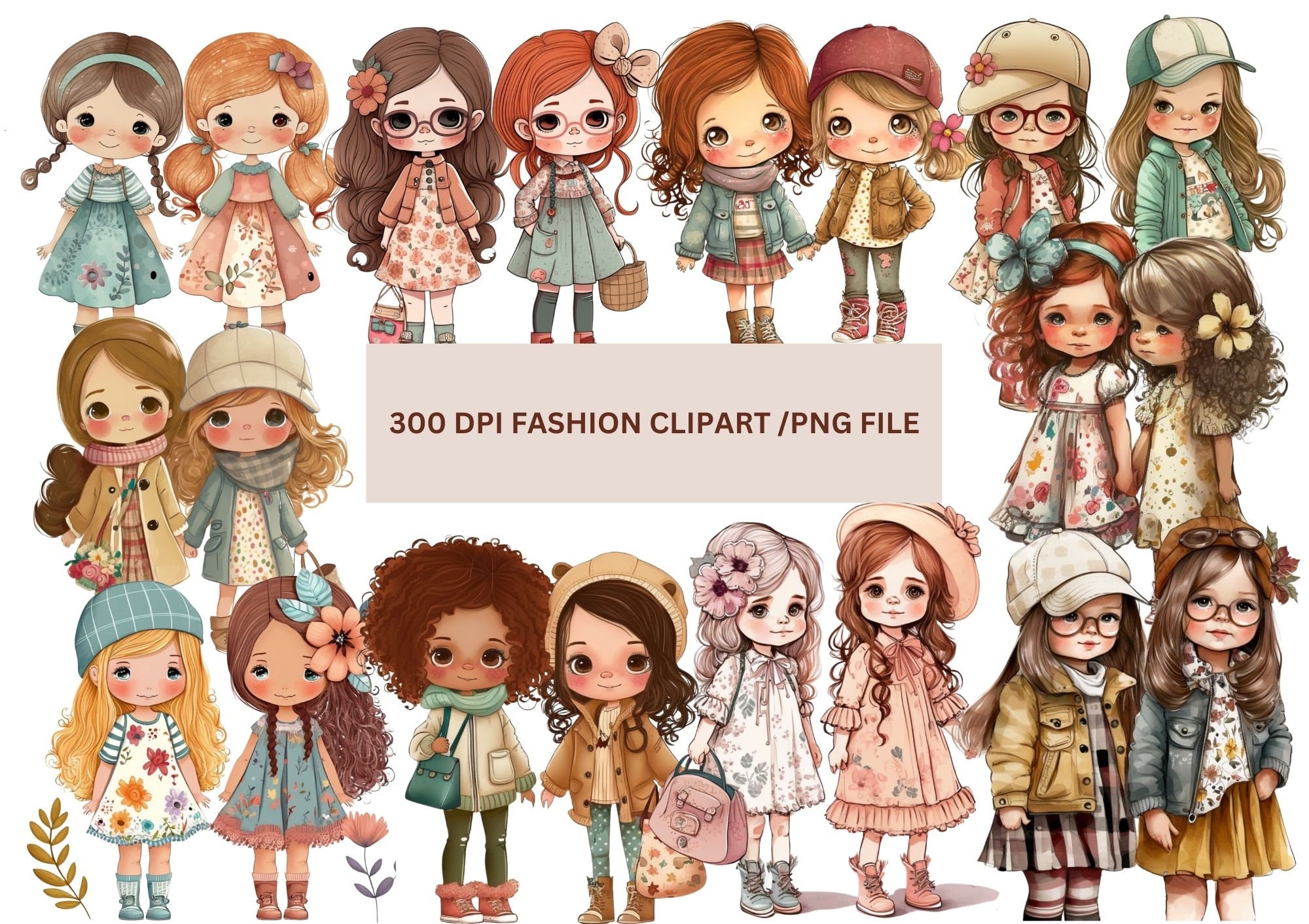 Little Girl Best Friends Clipart PNG, Sisters Clipart, Family Clipart ...