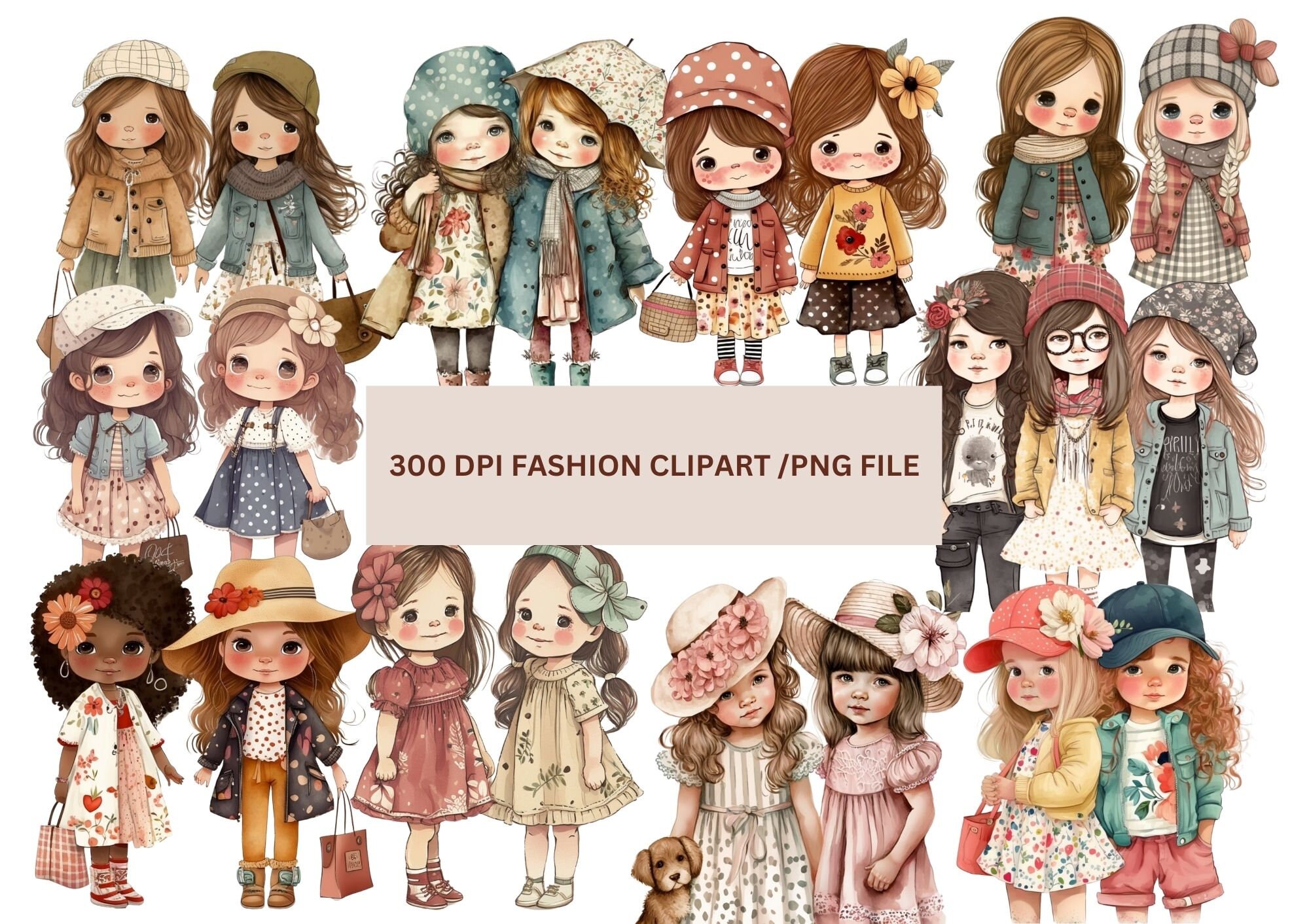 Little Girl Best Friends Clipart PNG, Sisters Clipart, Kids Clip Art ...
