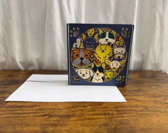 Handmade 3D Pop Up Dog Card – Layered Paper Art Keepsake