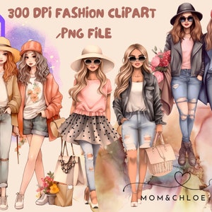 Beste Freunde PNG, Schwestern Clipart, Familie Clipart, Beste Freunde Clipart, Mode Mädchen Illustration digitale Kunst, sofort-Download,