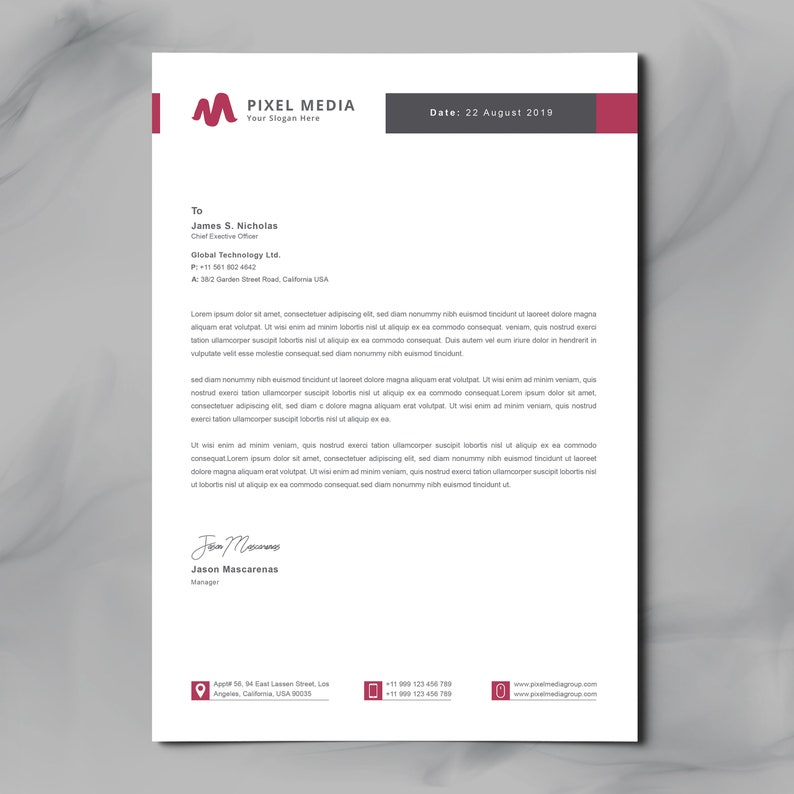Letterhead Template Word Editable Pdf Printable Business Etsy free-printable-letterhead-template-word-printable-templates