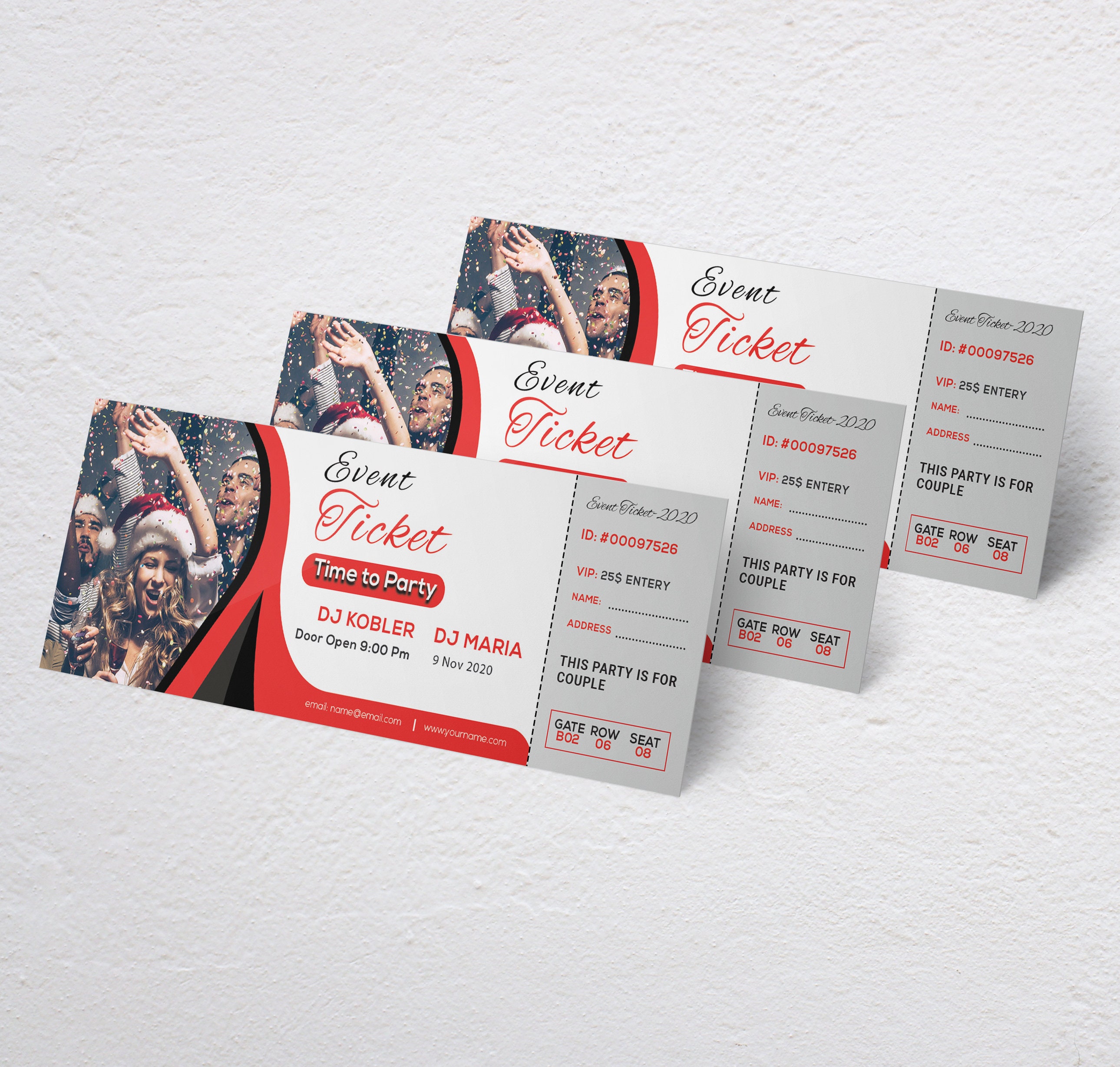 event ticket printables editable event tickets event ticket etsy