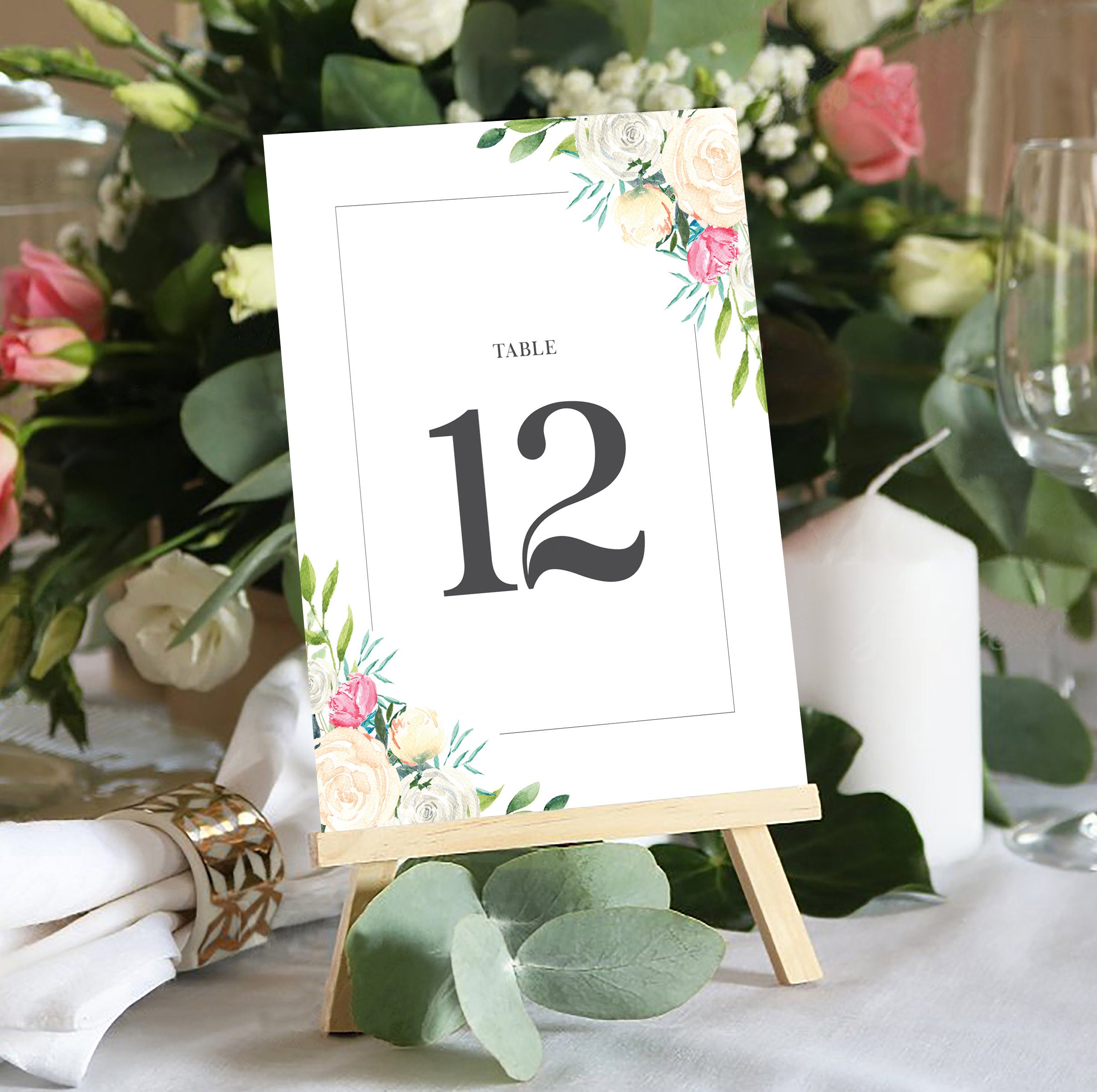 Editable Place Card Template Printable Table Name Card Canva - Etsy