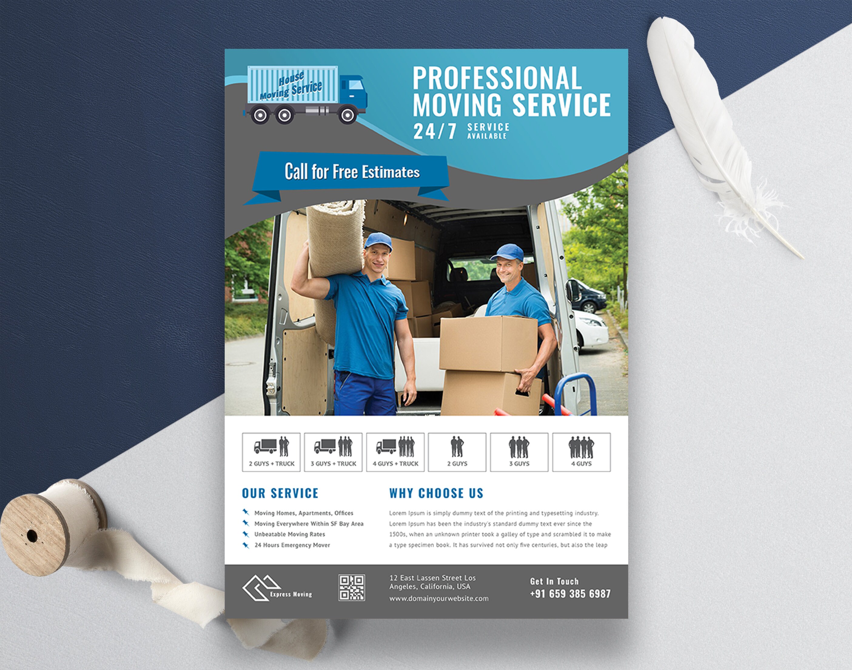 Moving Flyer Template