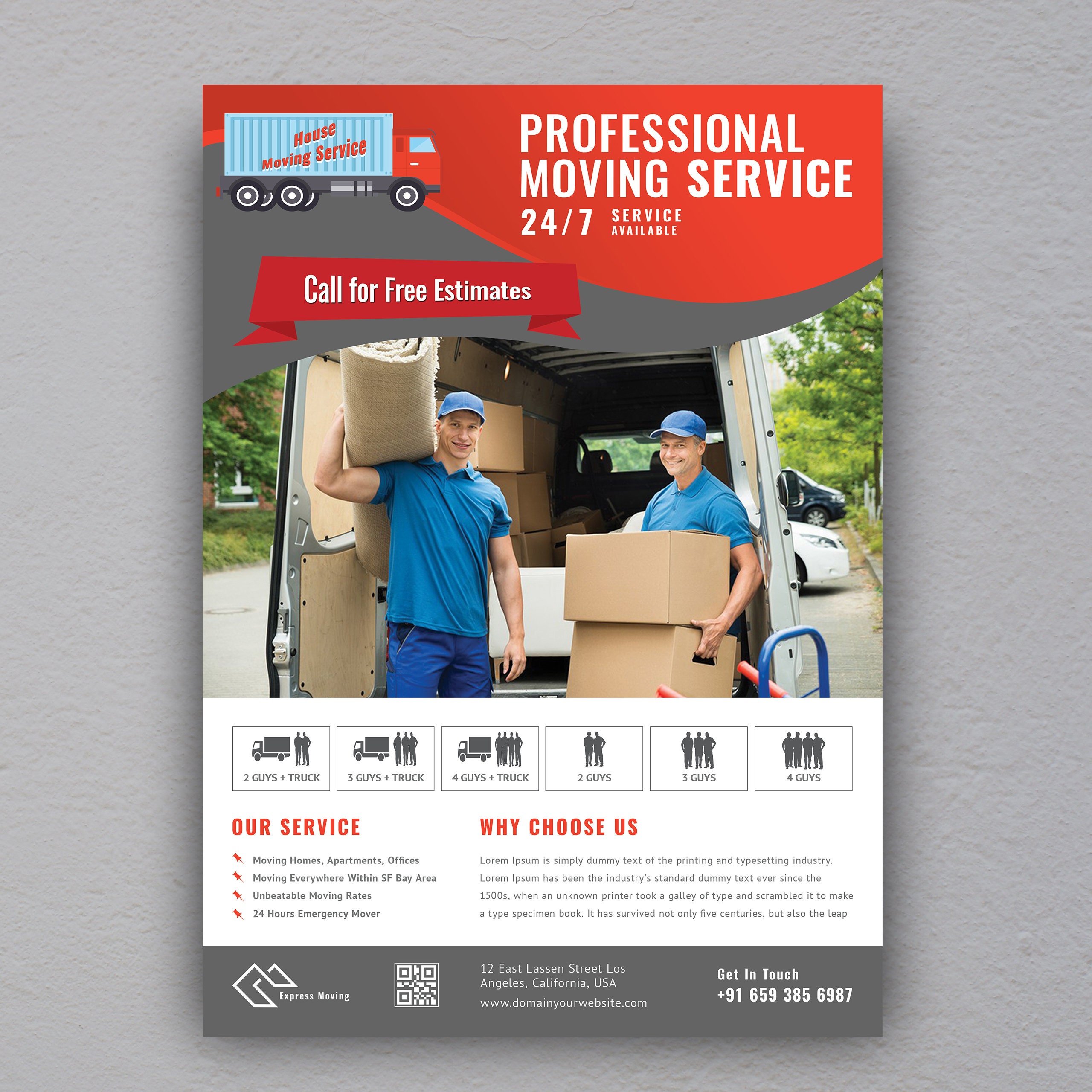Moving Flyer Template