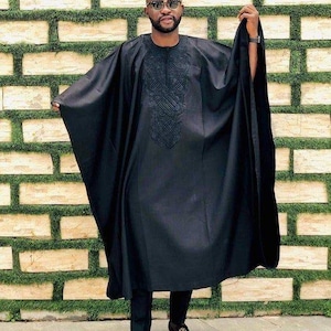Adebayo African agbada. 3 Piece/ African clothing for men/wedding suit/prom dress/ groom suit/dashiki