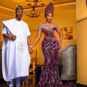 Afolabi African agbada. 3 Piece/ African clothing for men/wedding suit/prom dress/ groom suit/dashiki