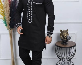 Tomide African men clothing 2 piece outfit/ wedding suit/groom suit/ prom dress/groom men outfit