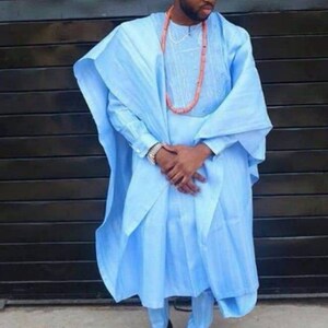 Hope African agbada. 3 Piece/ African clothing for men/wedding suit/prom dress/ groom suit/dashiki