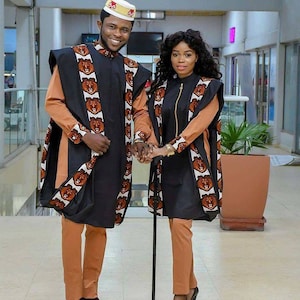 Shikemi African couples agbada/3pcs African couples clothing/wedding suit/prom dress/ groom suit/dashiki/ African best