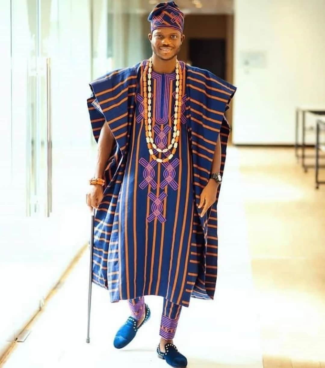 Fola Complete Aso Oke Agbada/african Traditional Wedding Attire/groom's