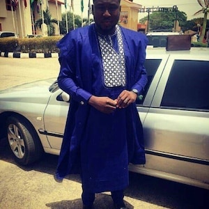 Tope African agbada. 3 Piece/ African clothing for men/wedding suit/prom dress/ groom suit/dashiki