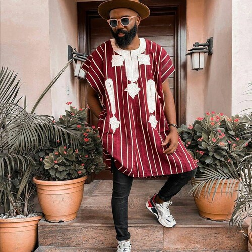 African Men's Clothing Mustard Yellow Tailored Suit - Etsy