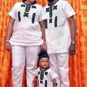 Inioluwa family dress/ African couples clothing/ 2 piece outfit/ wedding suit/groom suit/ prom dress/groom men outfit/