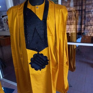 Fortune African 3pcs Agbada/African clothing for men/wedding suit/prom dress/ groom suit/dashiki/ groomsmen outfit