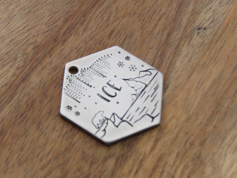 Dog Tag Mountain Dog Name Tag Dog Tag Polar Bear Custom Dog Tag Ocean Dog Tag Pet Tag Tags for Dogs Dog Tag Personalized Dog Tag