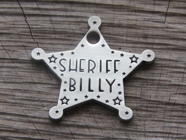 Sheriff stern anhänger - Etsy.de