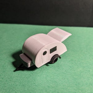 HO scale nuCamp Tag XL  tear drop camper RV travel trailer 4-pack