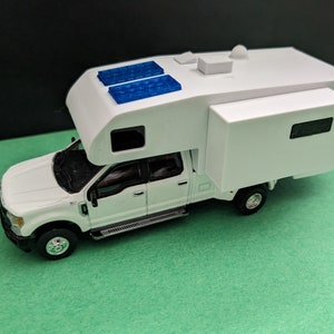 S 1:64 scale Lance 1172 truck top camper topper slide-out for Greenlight diecast