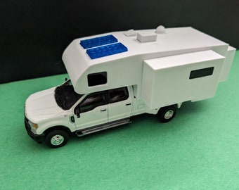 S 1:64 scale Lance 1172 truck top camper topper slide-out for Greenlight diecast