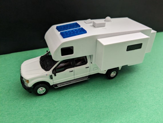 S 1 64 Scale Lance 1172 Truck Top Camper Topper Slide out for Greenlight Diecast Etsy