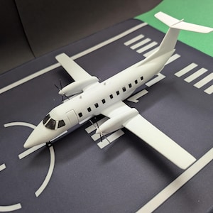 HO 1:87 Embraer EMB 120 Brasilia modello espositivo di aereo di linea regionale puddle jumper