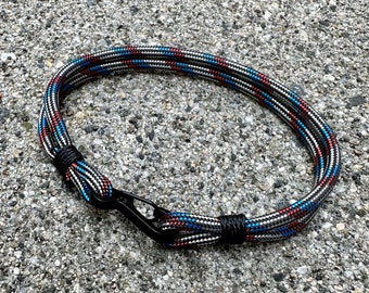 USA Bracelet | American Flag Bracelet | Red White and Blue Patriotic Bracelet | 4th of July Jewelry | Minimial Paracord Rope Bracelet
