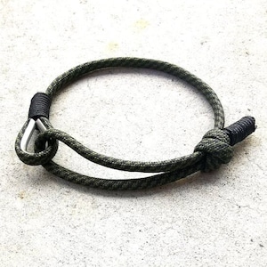 Verstellbares Kletterseil Armband, paracord Karabiner Armband, Abenteuer Surfen wasserfest Armband, Herren Frauen Armband