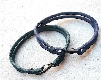 Pulsera minimalista de paracord, deportiva, impermeable, ideal para surfistas, playa y buceo. Pulsera de cuerda para hombre. Pulsera irrompible.