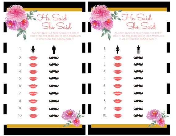 Kate Spade Inspired Bridal Shower Games - Etsy
