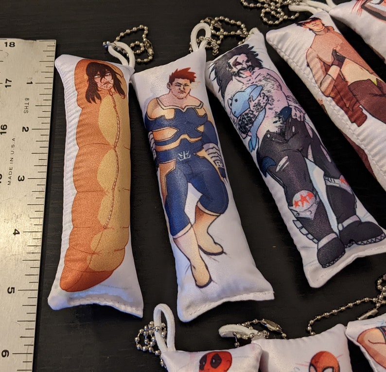 MINI Dakimakura Keychains Etsy