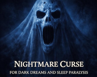 MALDICIÓN DE PESADILLA Maldición de bruja artesanal para sueños oscuros, parálisis del sueño - Ritual de hechizos Phobetor y Oneiroi