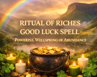 Ritual irlandés de abundancia y buena suerte – Brujería de la prosperidad / Amuleto de la buena suerte para una larga vida y prosperidad