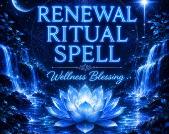 Renewal Ritual Spell | Wellness Witch Blessing - Celestial Healing for Health & Vitality