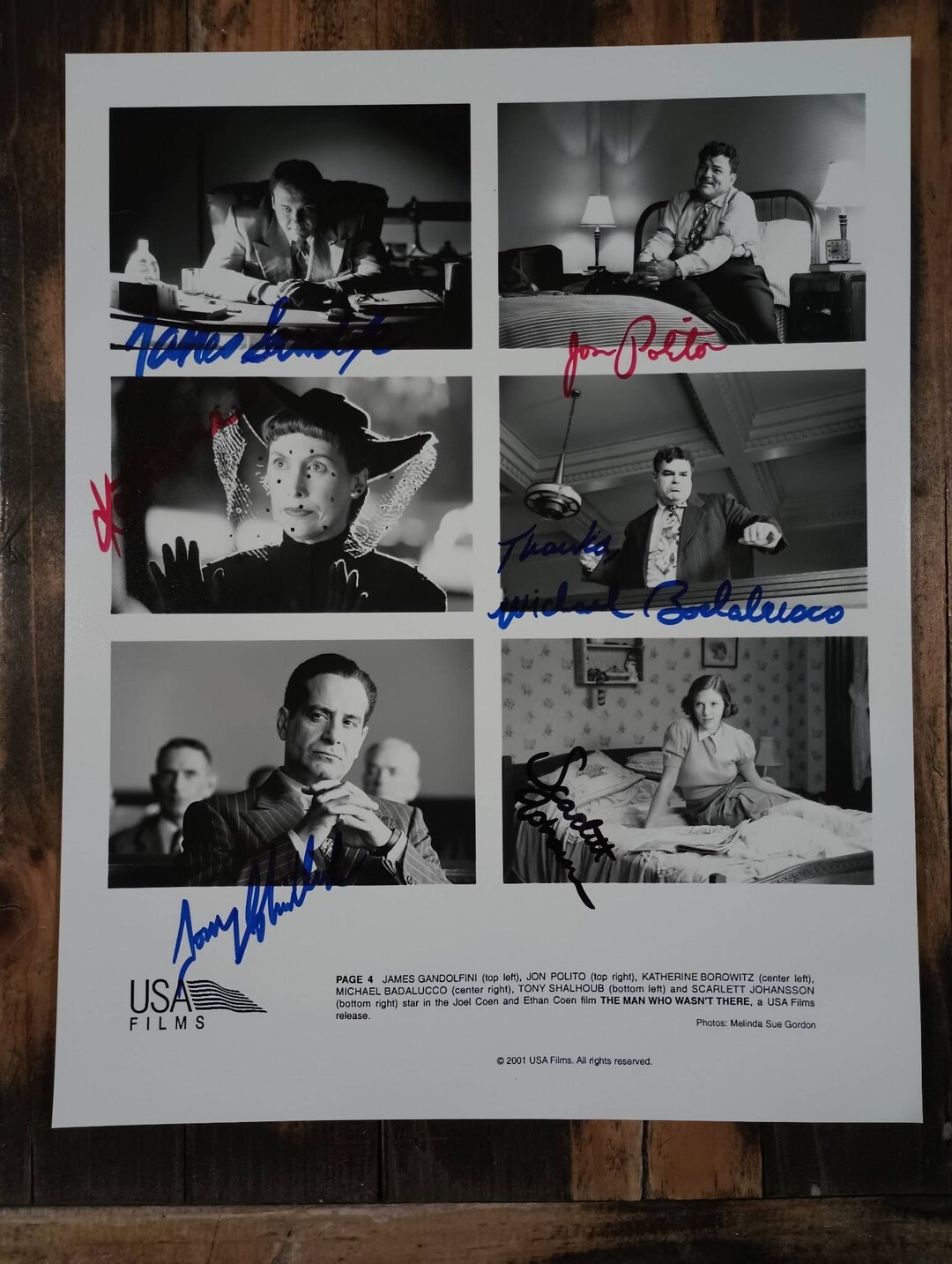 James Gandolfini Signed Photo Cast Signed Film Promo the Man Etsy