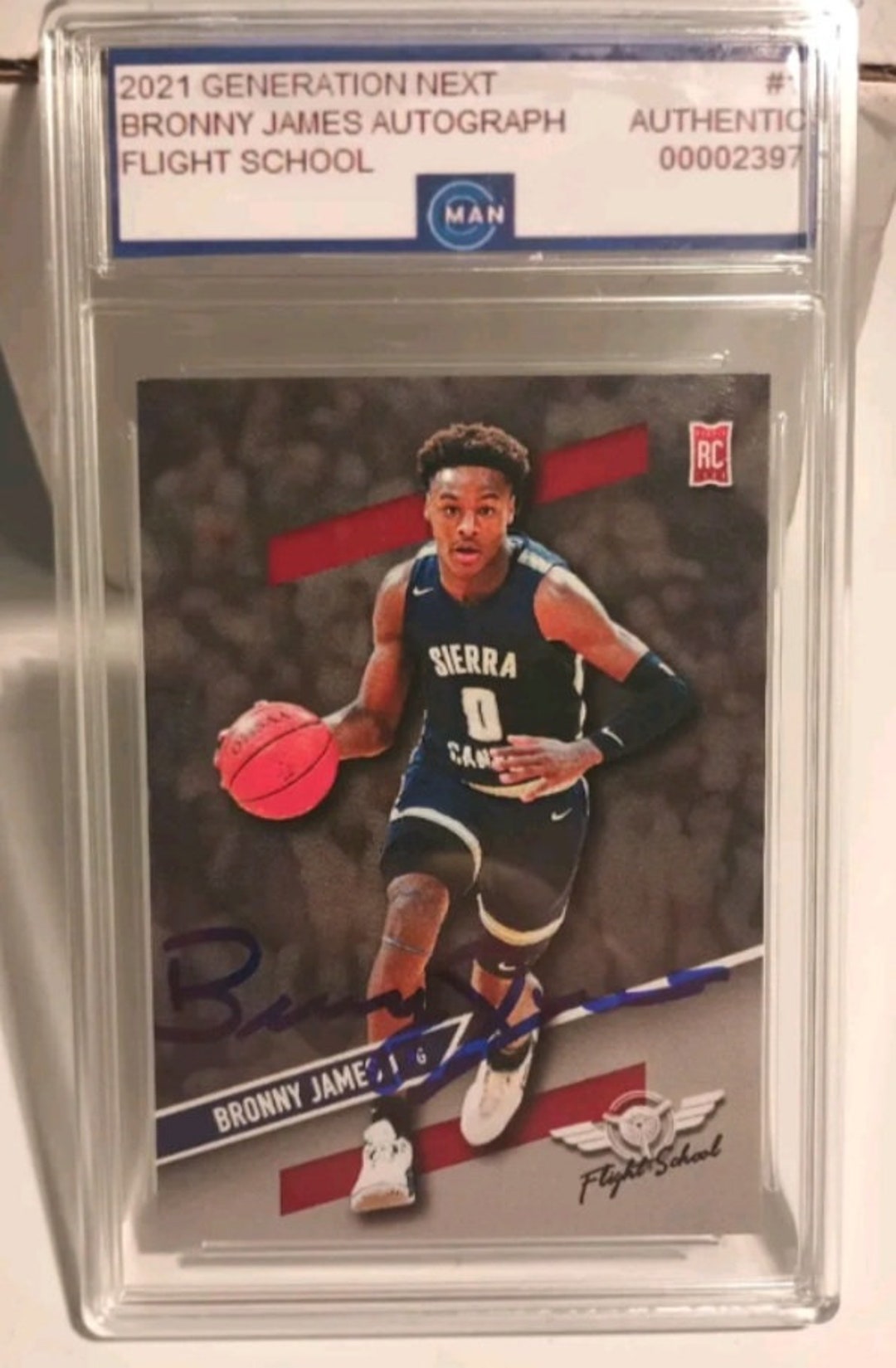 bronny james autograph