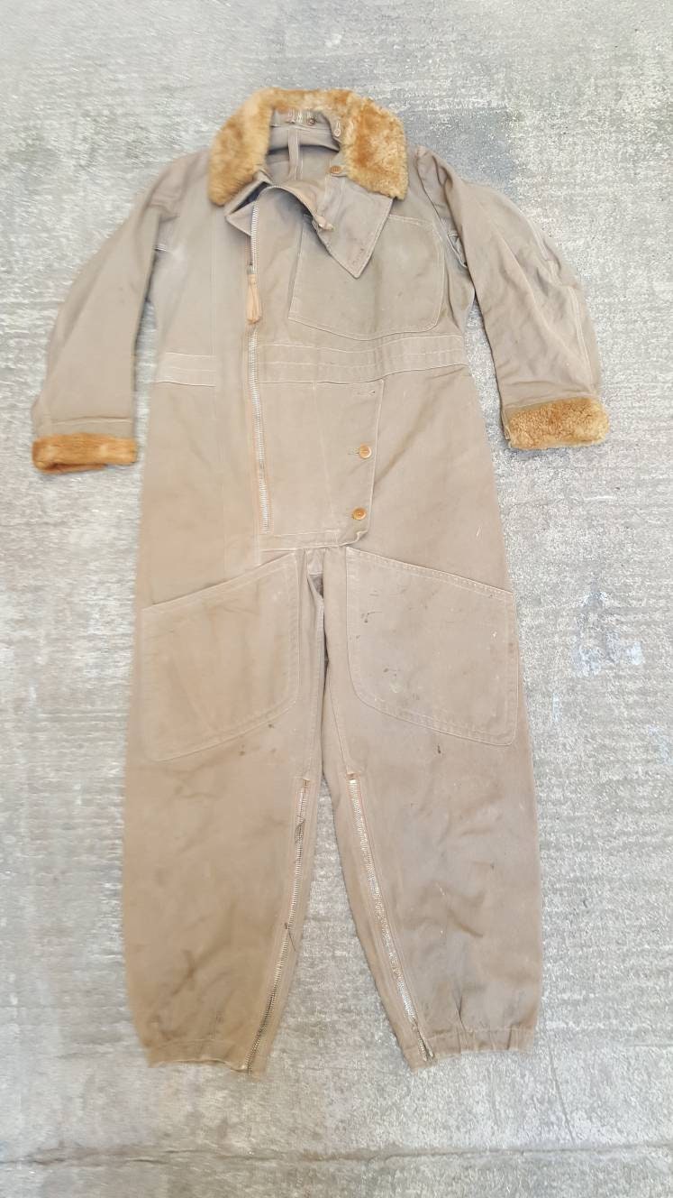 Vintage 1940s WW2 RAF Sidcot Flying Suit and Collar Size 3 Air - Etsy UK