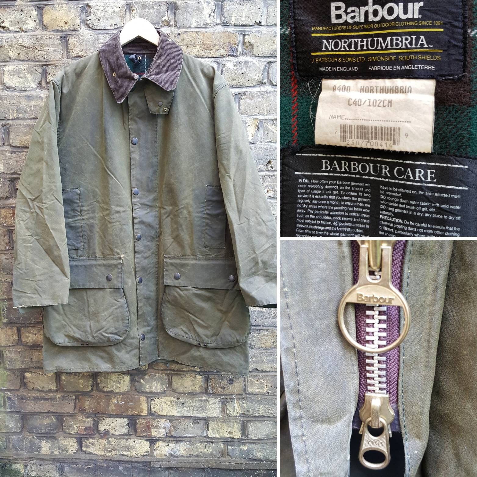 Vintage 1980s 1990s Barbour Northumbria Wax Cotton Jacket - Etsy