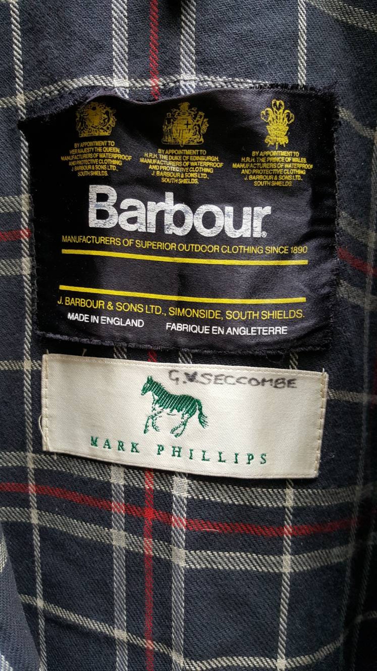 Vintage 1991 Barbour Mark Phillips Wax Cotton Jacket Size Size - Etsy UK