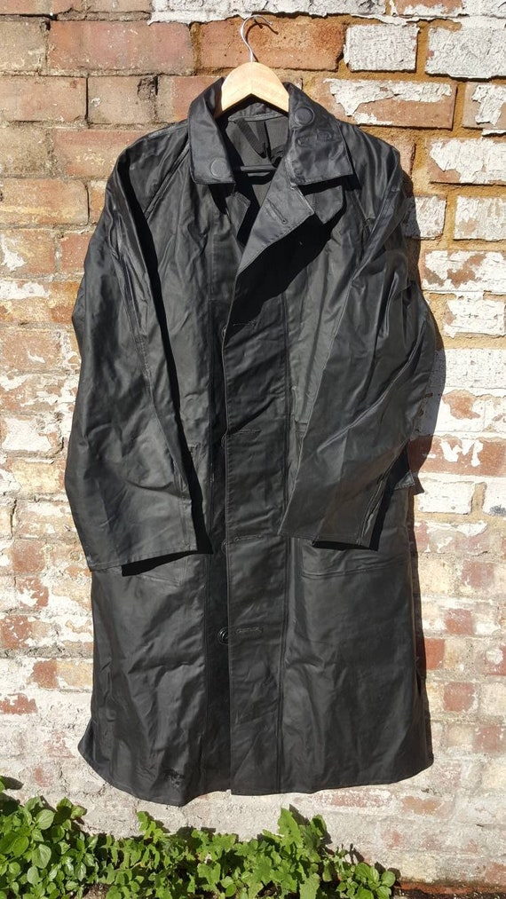 Vintage 1960s GPO PVC coat mackintosh foul weather
