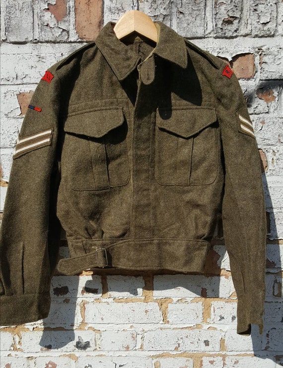Vintage WW2 Canadian battledress blouse 1945 R.A.O